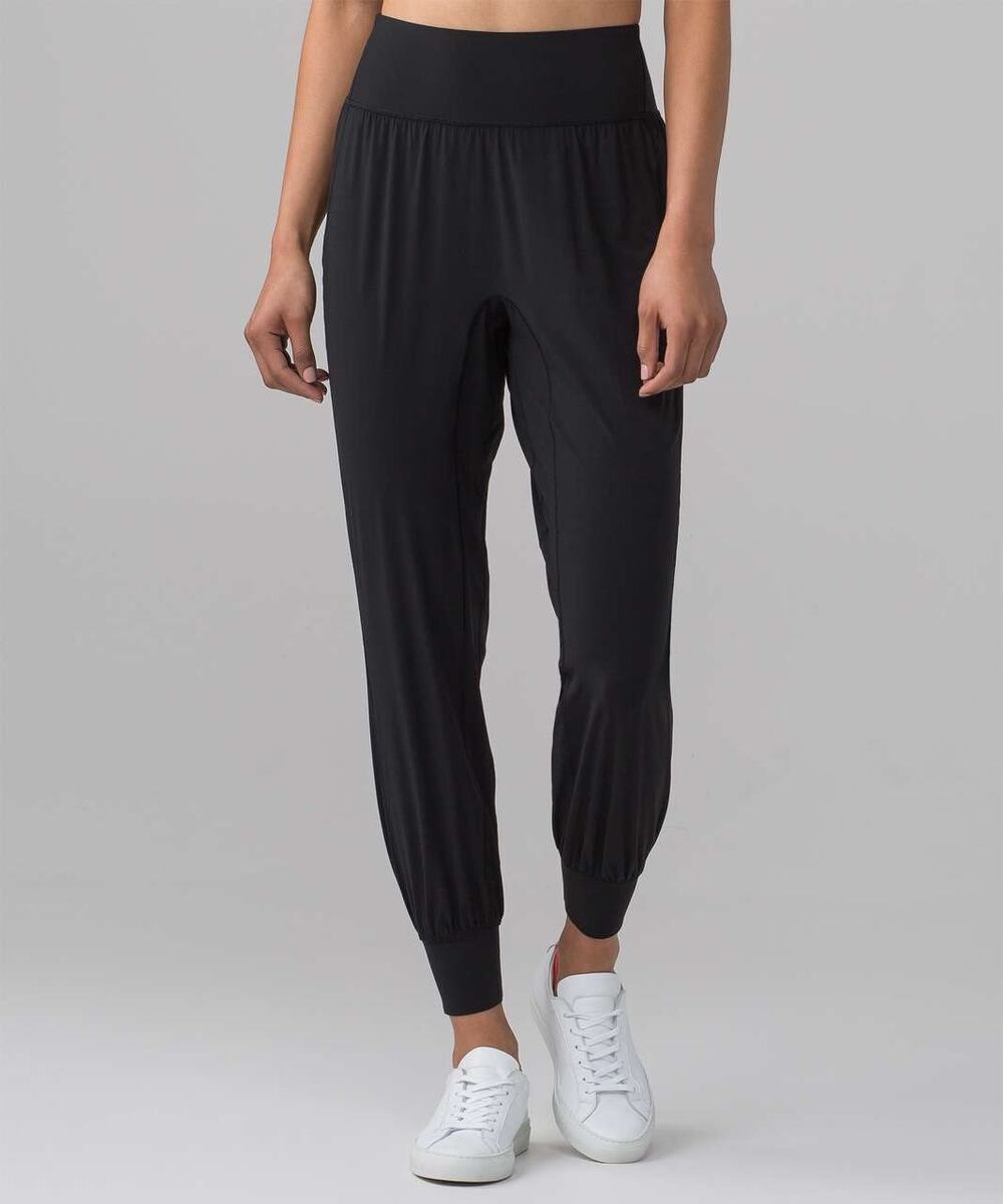 Lululemon | High Waist Charcoal Black Sun Setter Jogger Pants Activewear Workout